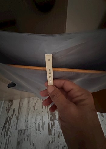 Gri Pilili Midi Abiye Elbise - Görsel 3