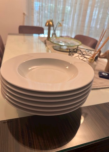 Beyaz Derin Yemek Tabağı - Görsel 2