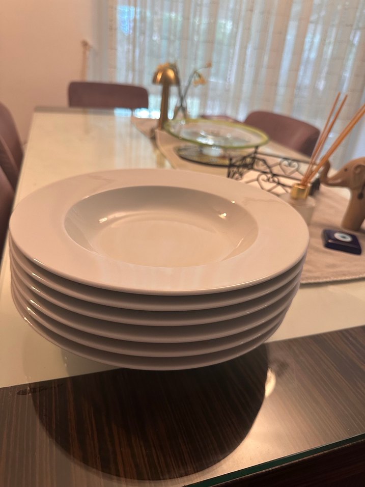 Beyaz Derin Yemek Tabağı - Görsel 2