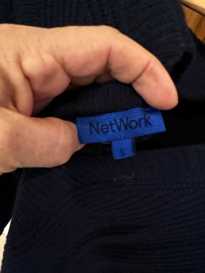 Lacivert Örgü Kadın Triko - Görsel 3