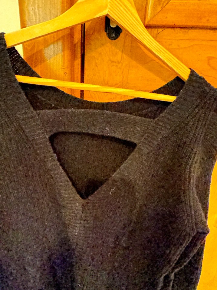 Lacivert Örgü Kadın Triko - Görsel 4