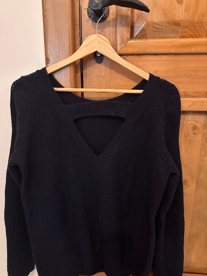 Lacivert Örgü Kadın Triko - Görsel 2