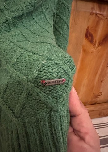 Örgü Yeşil Bohem Kadın Kazak - Görsel 4