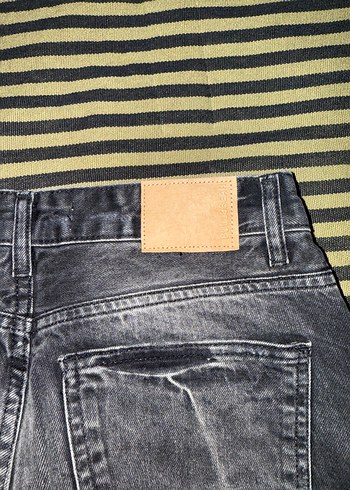 38 Beden SiyahBol Kesim Midi Denim Kadın Jean