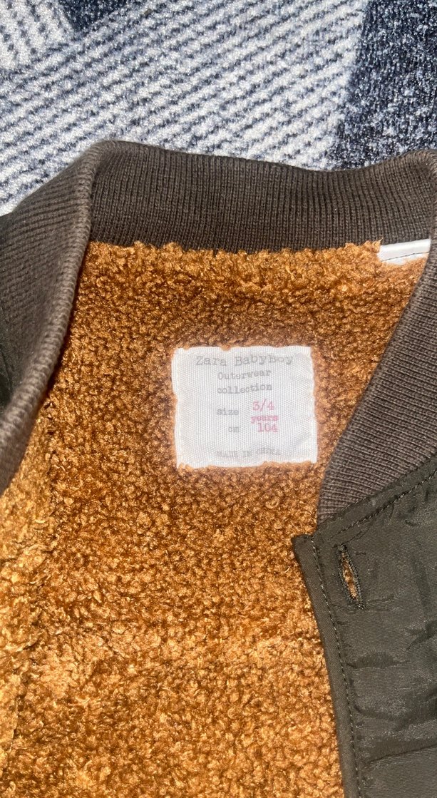 Düğmeli Kahverengi Erkek Çocuk Mont - Görsel 3