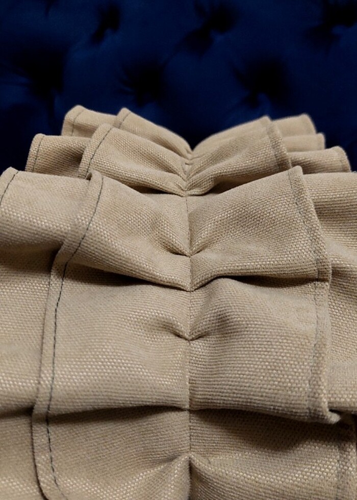 Kırlent fırfır detaylı 40×40 özel dikim  - Görsel 2