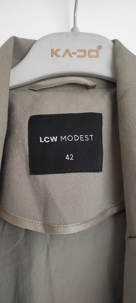 Haki(yeşil ton) Düğmeli Kadın Keten Blazer Ceket - Görsel 3