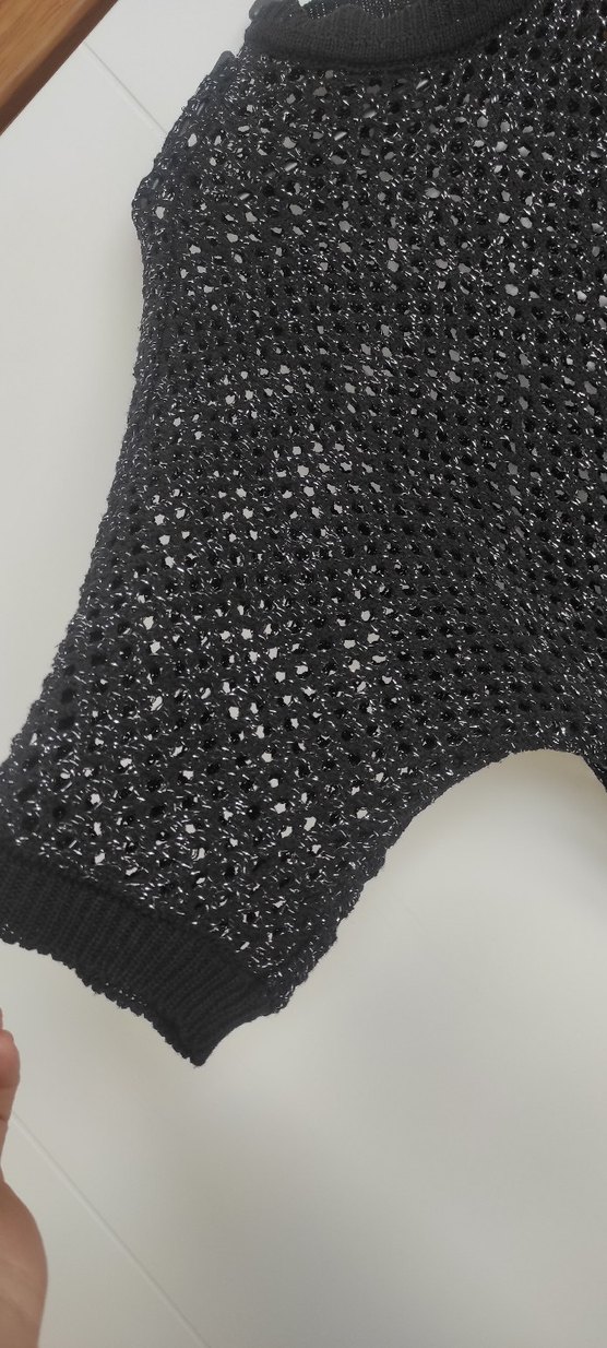 Siyah Örgü Kadın Kazak - Görsel 5