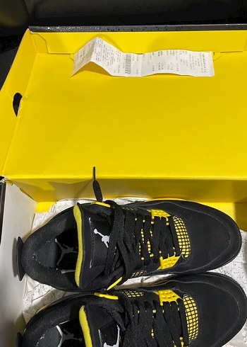 Nike Air Jordan 4 yellow thunder - Görsel 13