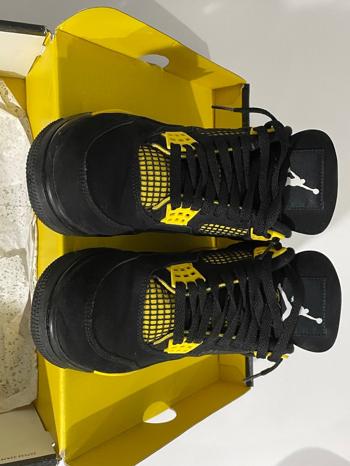 Nike Air Jordan 4 yellow thunder - Görsel 3