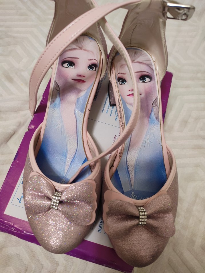 Elsa topuklu abiye ayakkabi - Görsel 2