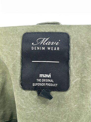 s Beden yeşil Renk Mavi Jeans Trenchcoat %70 İndirimli.