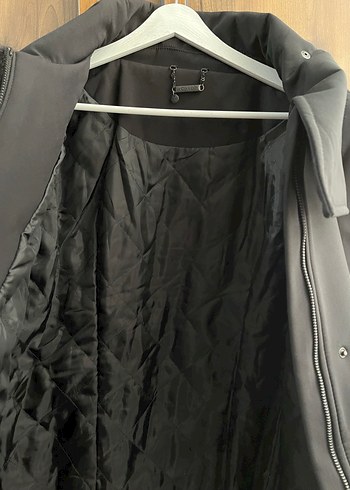 Oxxo Siyah Uzun Kadın kaban - Görsel 3