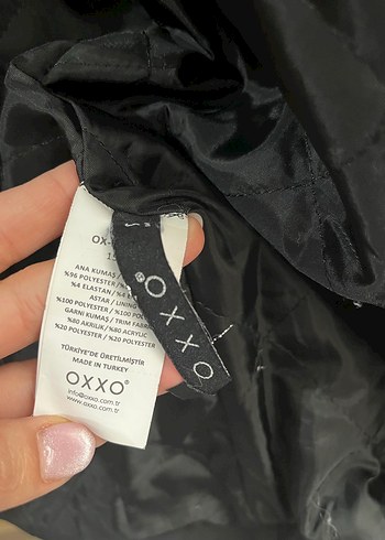 Oxxo Siyah Uzun Kadın kaban - Görsel 4
