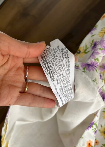 Zara Çiçek Desenli İnce Askılı Mini Elbise - Görsel 4