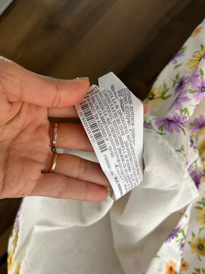 Zara Çiçek Desenli İnce Askılı Mini Elbise - Görsel 4