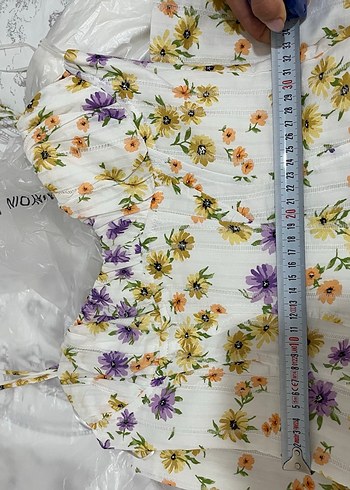 Zara Çiçek Desenli Mini Elbise - Görsel 5