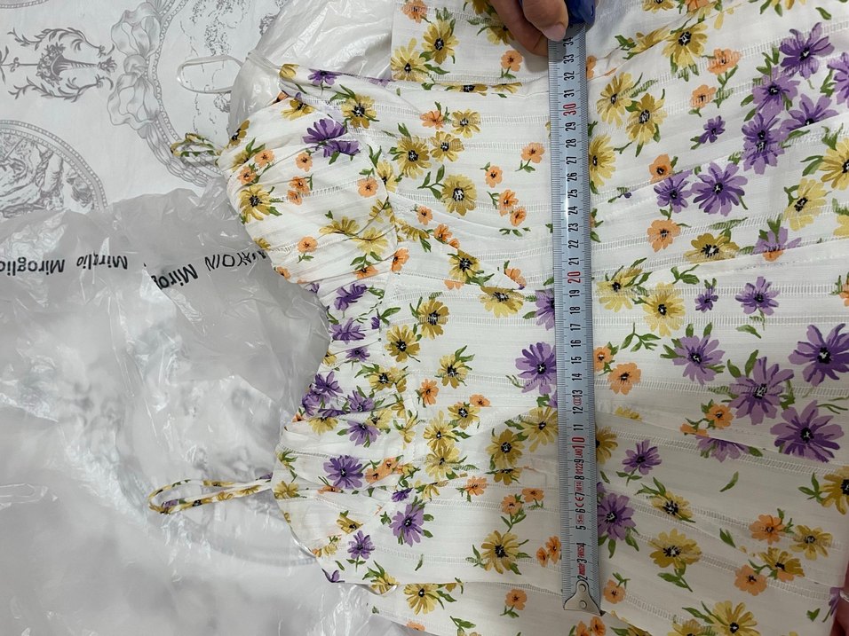 Zara Çiçek Desenli Mini Elbise - Görsel 5