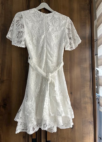 Beyaz Mini Gelinlik söz nişan elbisesi - Görsel 2