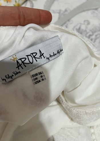 Beyaz Mini Gelinlik söz nişan elbisesi - Görsel 3