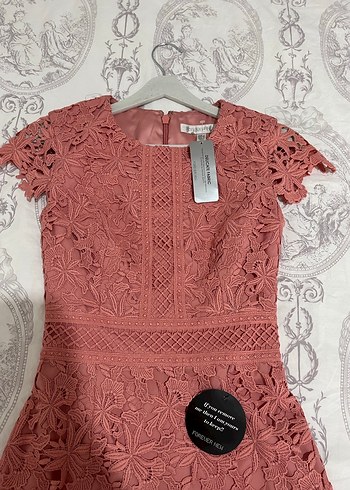 Forever new abiye nişan güpürlü Elbise - Görsel 3