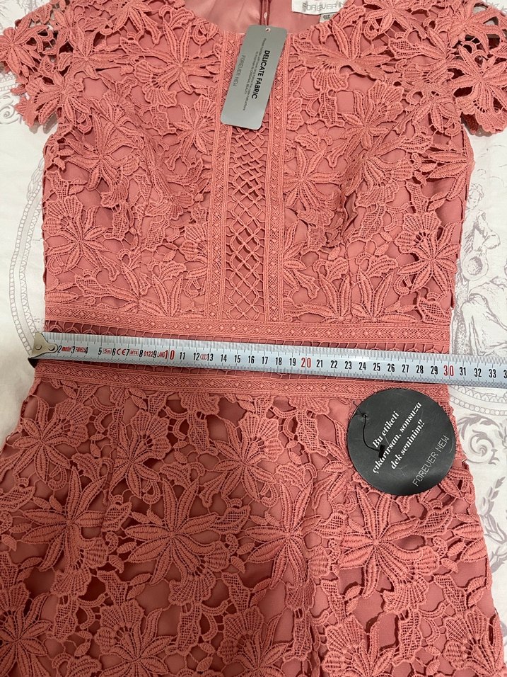 Forever new abiye nişan güpürlü Elbise - Görsel 5