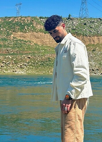 Pull and Bear beyaz kot ceket