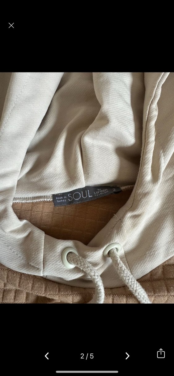 Soul marka kapişonlu kalın sweet oversize - Görsel 3