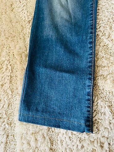 Boru paça likralı kot pantolon - Görsel 4