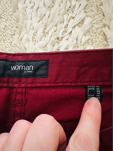 44 Beden bordo Renk Tchibo marka bordo kot pantolon