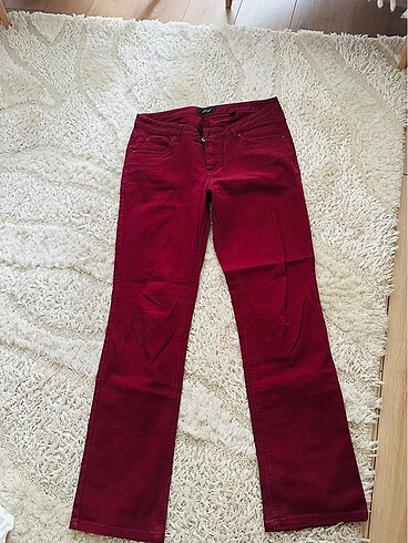 44 Beden Tchibo marka bordo kot pantolon