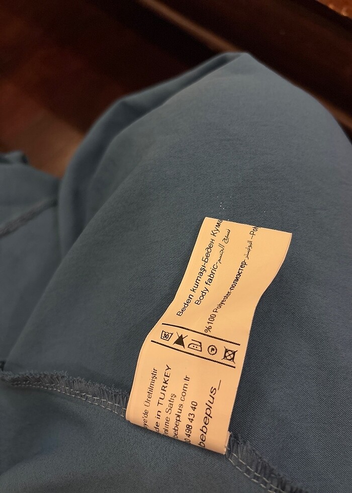 Indıgo rengi şık elbise - Görsel 5