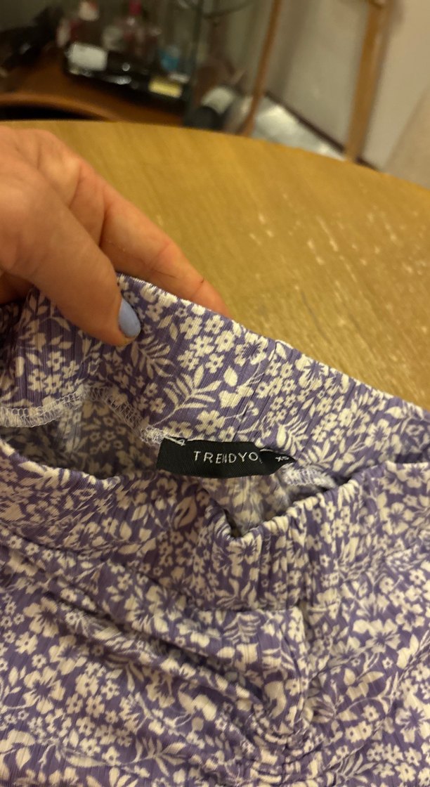 Mor Bağlamalı Drapeli Midi Etek - Görsel 2