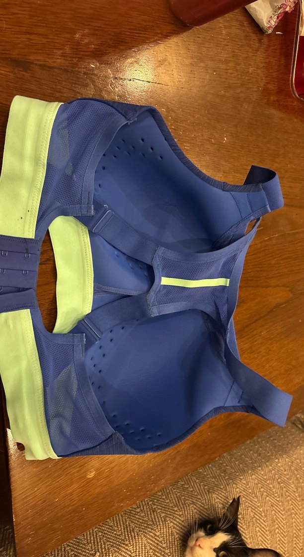 Mavi Spor Sütyeni, Midi Boy, Düz Desen - Görsel 4