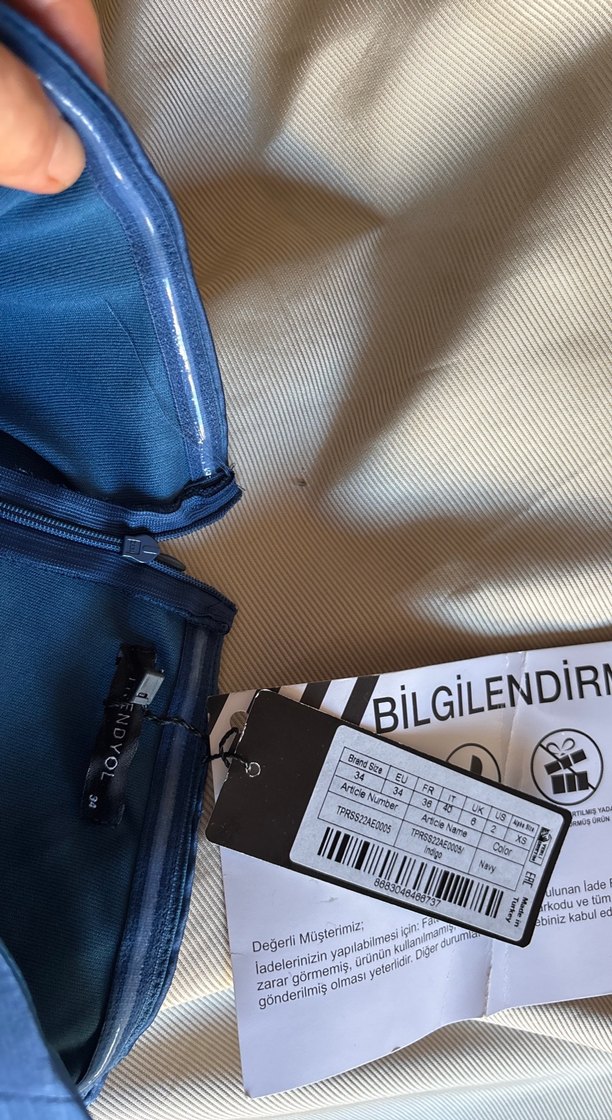 Straplez Drapeli Uzun Lacivert Abiye Elbise - Görsel 4