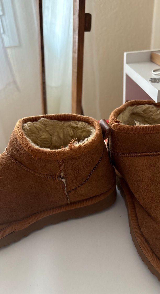 Kahverengi Süet Kadın ugg - Görsel 2