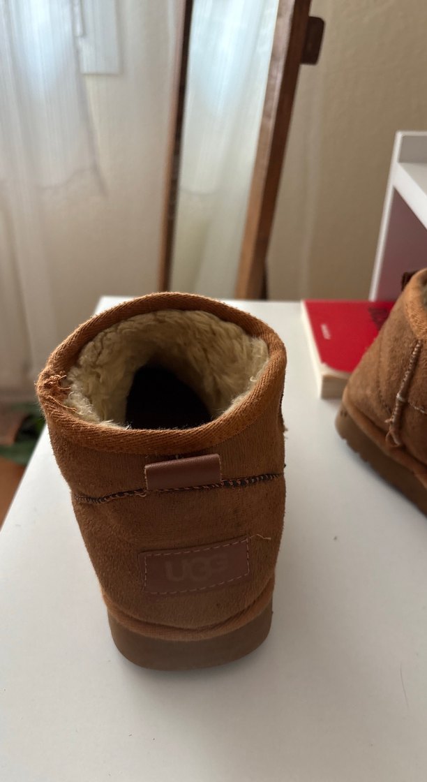 Kahverengi Süet Kadın ugg - Görsel 4