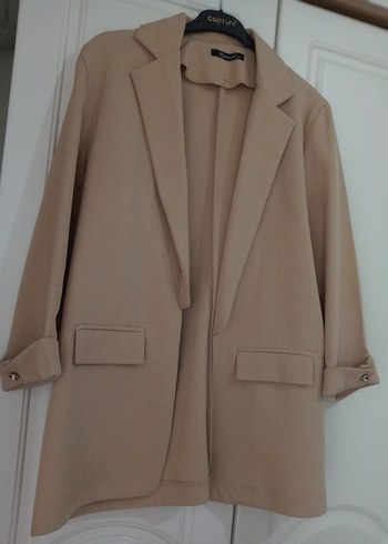 Trendyol & Milla Bej Düğmeli Kadın Blazer