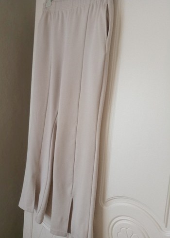40 Beden Bej Kadın Uzun Kumaş Pantolon