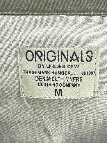 m Beden yeşil Renk Vintage Love Kot Ceket %70 İndirimli.