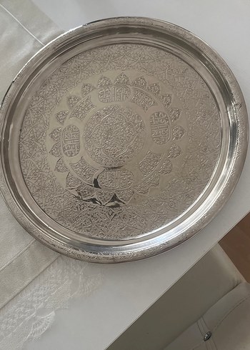 Antep Bakırı dövme işlemeli tepsi
