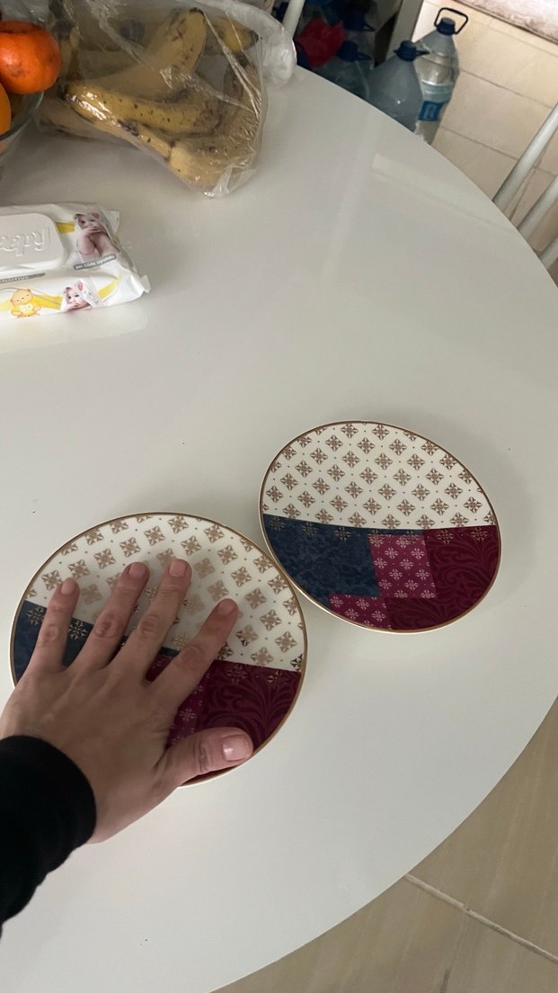 Desenli Yuvarlak Çok Renkli Saklama Kabı - Görsel 2