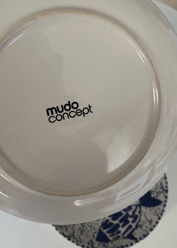 Koyu Mavi Balık Desenli Yemek Tabağı Seti - Görsel 3