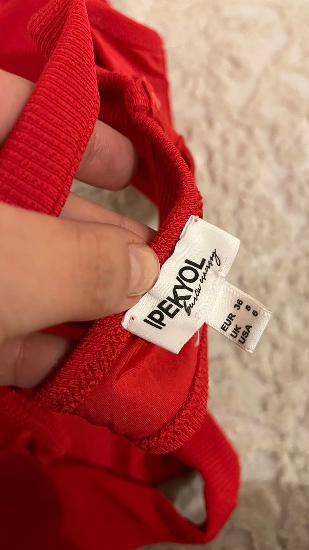 Koyu Kırmızı Kadın Bikini Takımı - Görsel 5