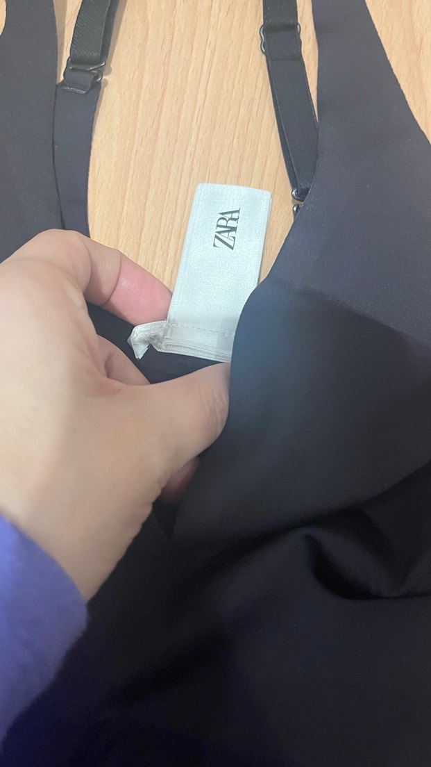 Siyah İnce Askılı Kadın Mayo - Görsel 2