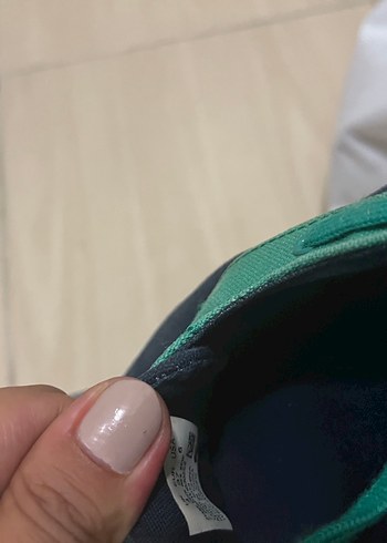 37 Beden Kadın Mavi Günlük Cırt Cırtlı Spor Ayakkabı