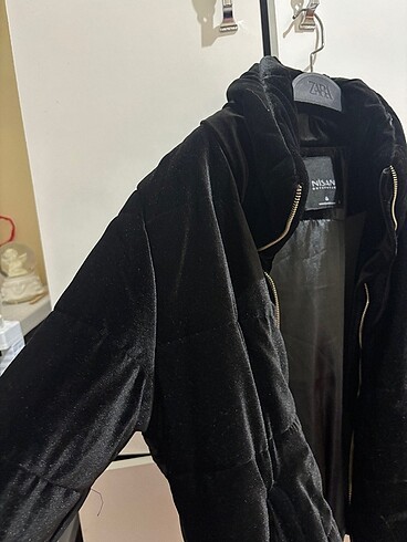 Zara modelKadife mont siyah