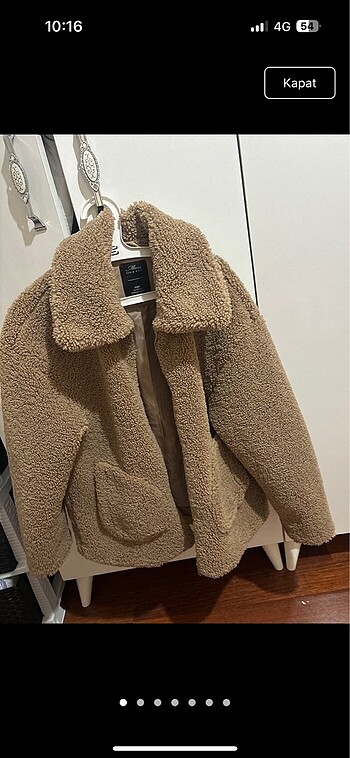 Peluş mont zara