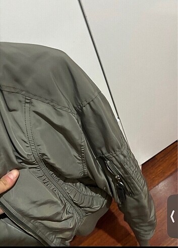 xs Beden Zara bomber ceket haki
