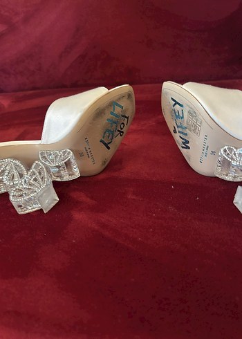 sophia webster Beyaz Yüksek Topuklu Kadın Abiye Ayakkabı - Görsel 6